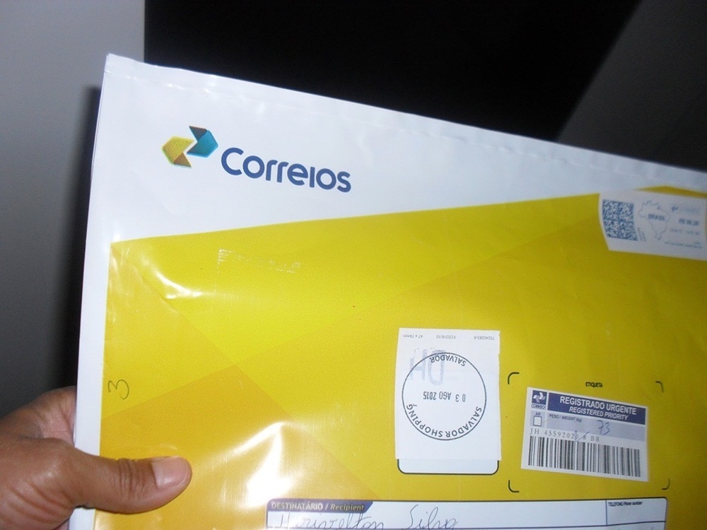 saco plástico para correio