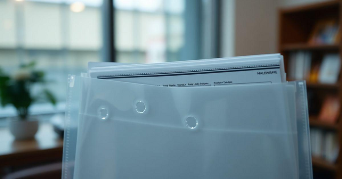 Envelope Plástico 4 Furos: Praticidade e Organização