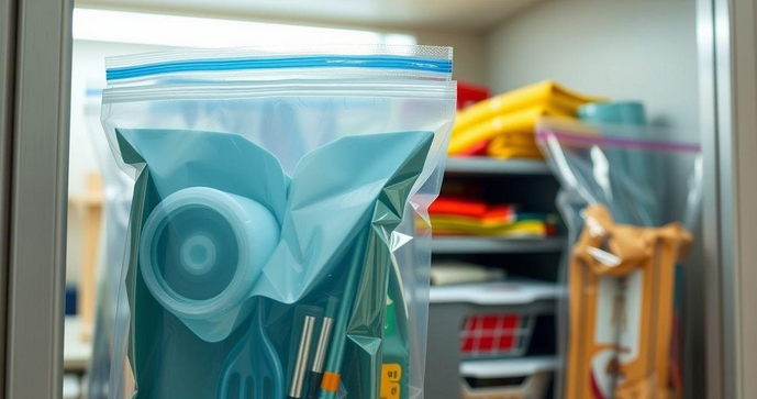 Saco plástico com aba adesiva é a solução ideal para organização e proteção